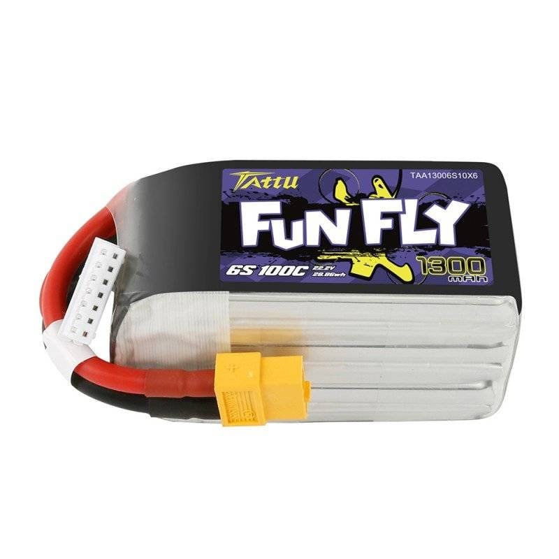 Akku Tattu Funfly 1300mAh 22,2V 100C 6S1P XT60 XT60