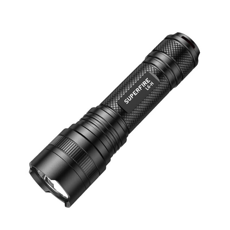 Superfire L6-H taskulamppu, 900 lm, 15W, USB-C, 5 toimintatapaa