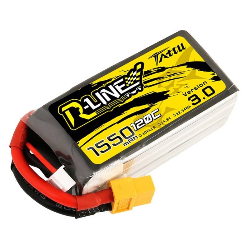 Akku Tattu R-Line Version 3.0 1550mAh 14,8V 120C 4S1P XT60