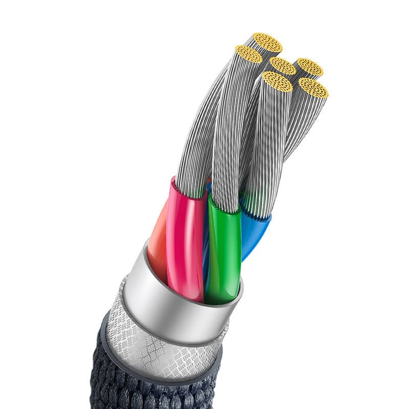 Baseus Crystal Shine -kaapeli USB-C:hen, 100W, 2m (musta)