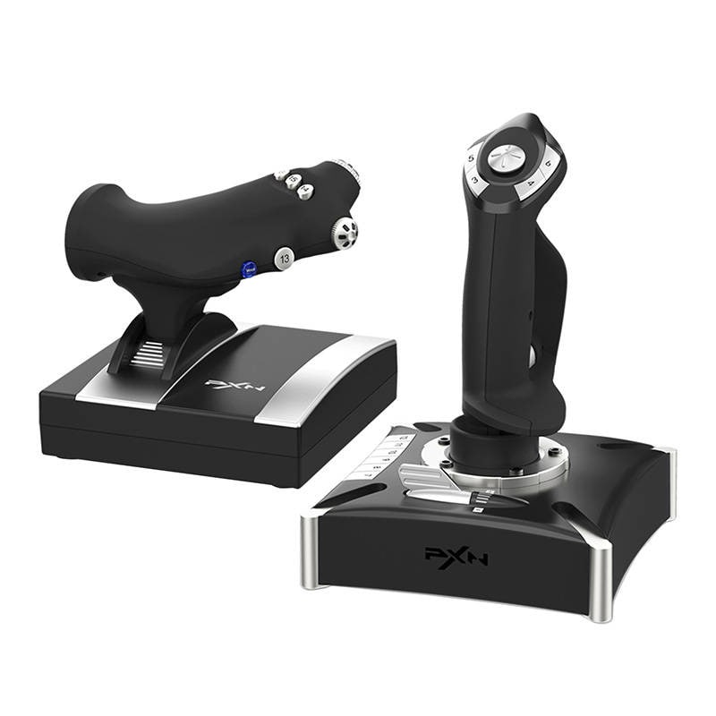 PXN-2119 PRO Lentosimulaattoriohjain kaasuvivulla – Joystick, 16 ohjelmoitavaa painiketta, PS4, Xbox One, PC