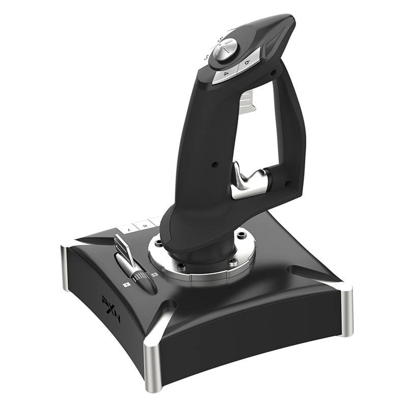 PXN-2119 PRO Lentosimulaattoriohjain kaasuvivulla – Joystick, 16 ohjelmoitavaa painiketta, PS4, Xbox One, PC