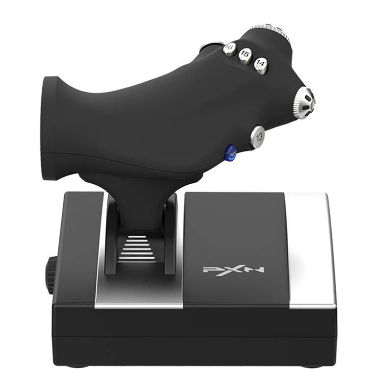 PXN-2119 PRO Lentosimulaattoriohjain kaasuvivulla – Joystick, 16 ohjelmoitavaa painiketta, PS4, Xbox One, PC