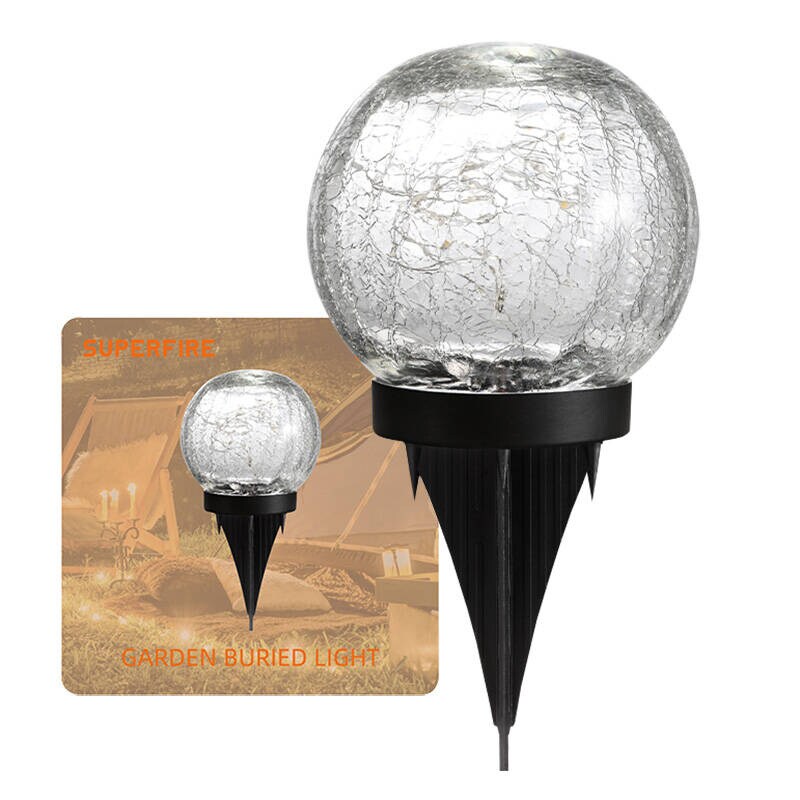 Puutarhan aurinkolamppu Superfire FF16-A, 600mAh