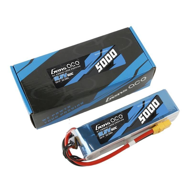 Akumulator LiPo Gens Ace Bashing 5000mAh 18.5V 60C 5S1P - XT90 - XT90