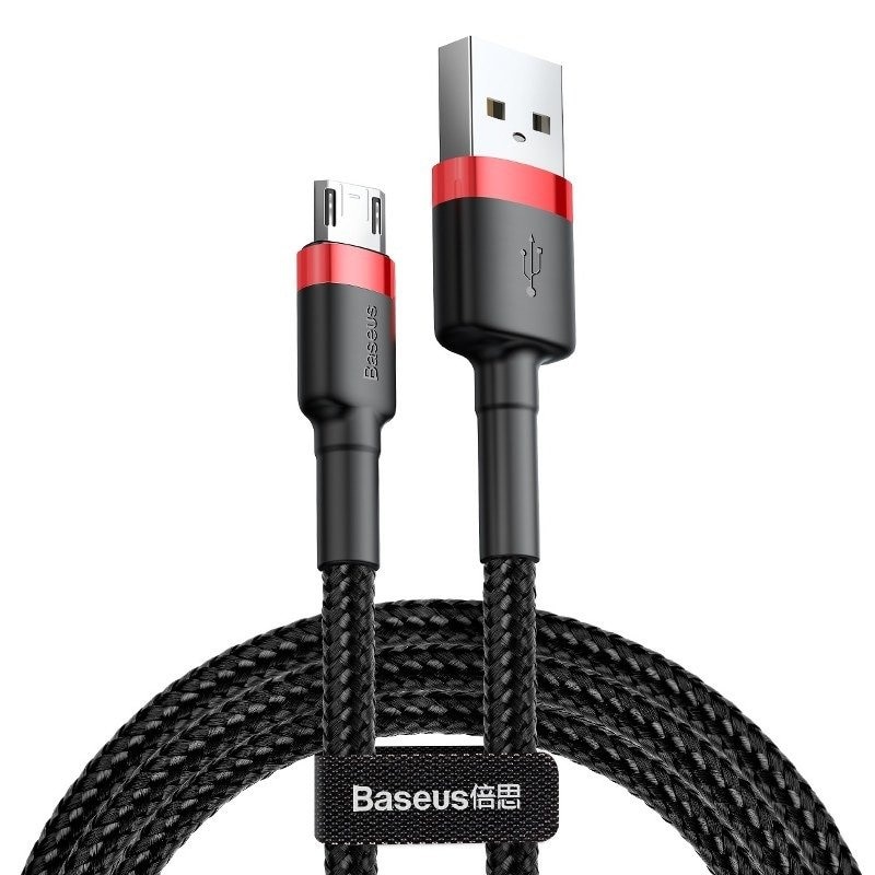 Baseus Cafule Micro USB-kaapeli 2.4A 1m (punainen + musta)