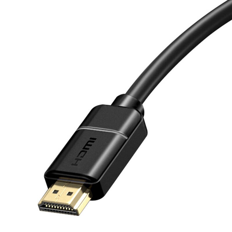 Baseus 2x HDMI 2.0 4K 60Hz kaapeli, 3D, HDR, 18Gbps, 5m (musta)
