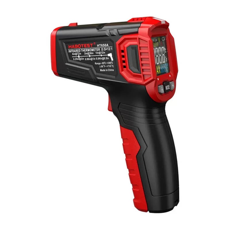 Kosketukseton laserlämpömittari Habotest HT650A