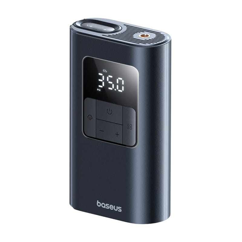 Baseus PrimeTrip VA1 2-in-1 pumppu taskulampulla musta