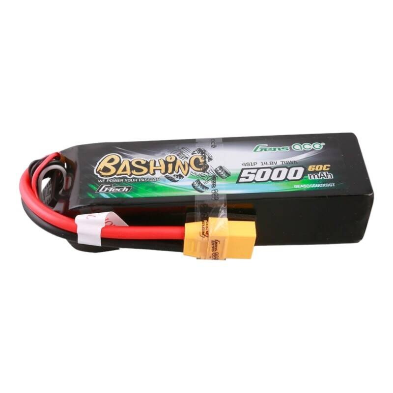 Gens ässä G-Tech 5000mAh 14.8V 4S1P 60C Lipo akkupaketti XT90 Plug-Bashing sarjan kanssa