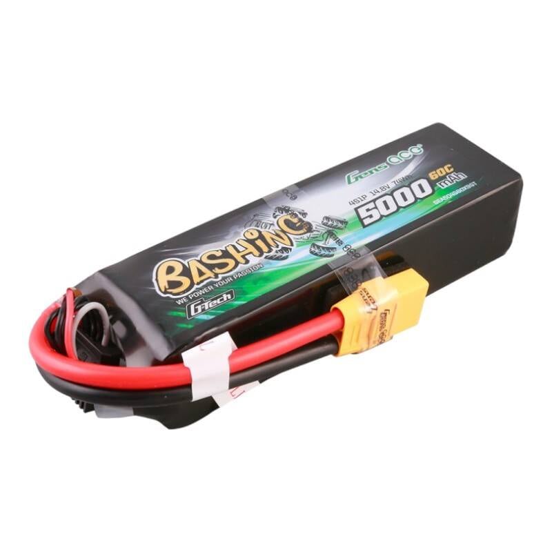 Gens ässä G-Tech 5000mAh 14.8V 4S1P 60C Lipo akkupaketti XT90 Plug-Bashing sarjan kanssa