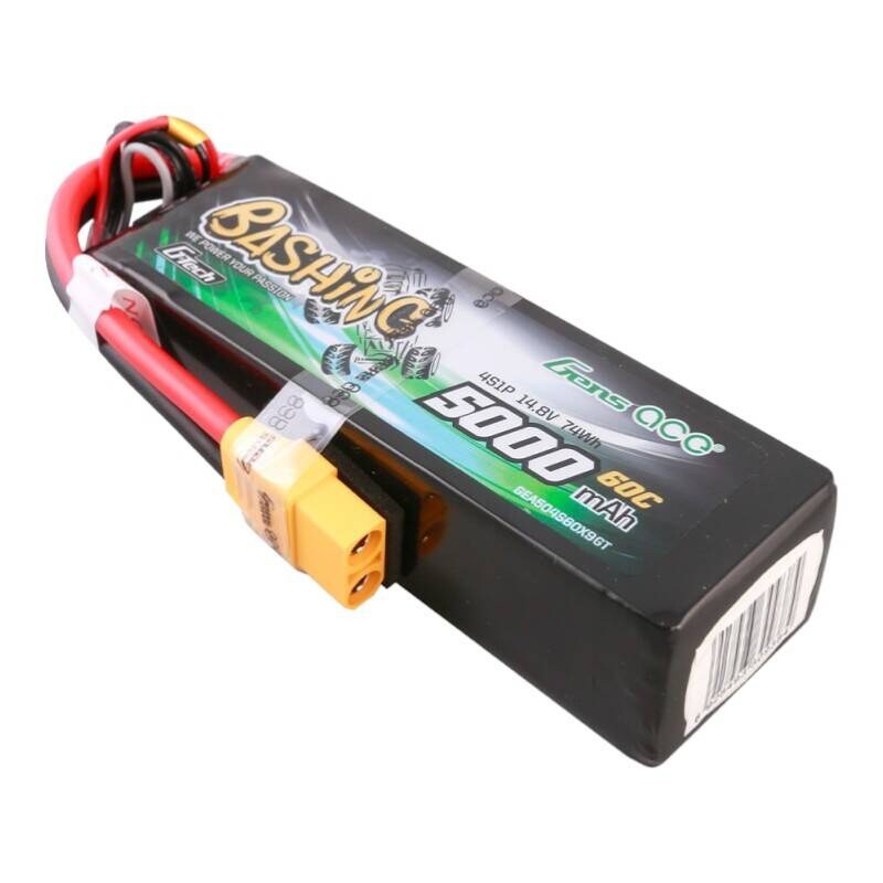 Gens ässä G-Tech 5000mAh 14.8V 4S1P 60C Lipo akkupaketti XT90 Plug-Bashing sarjan kanssa