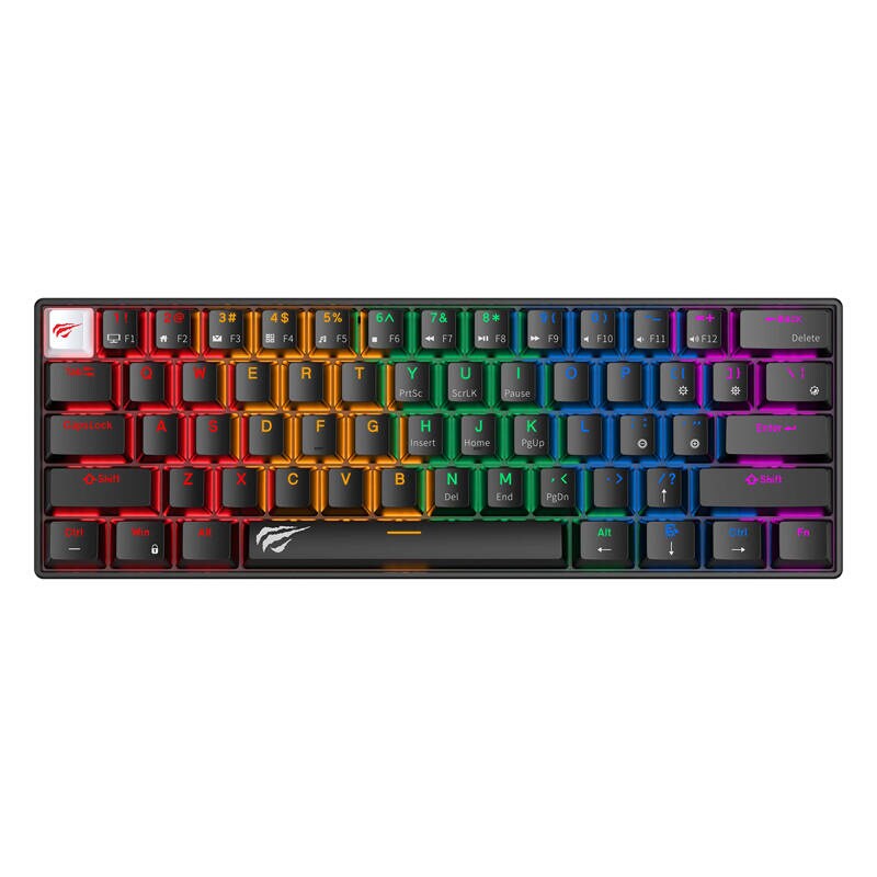 Havit KB903L langallinen mekaaninen / pelinäppäimistö RGB (musta) (QWERTY)