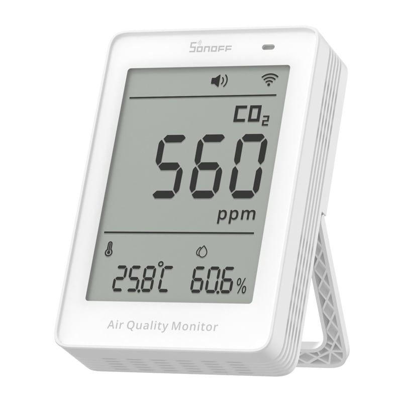 Sonoff AirGuard CO2 SAWF-08P WiFi LCD ilmanlaatumittari