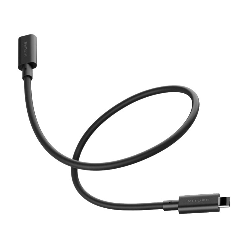 VITURE (USB 3.2 Gen1) USB-C uros - USB-C naaras - jatke (musta) 50 cm