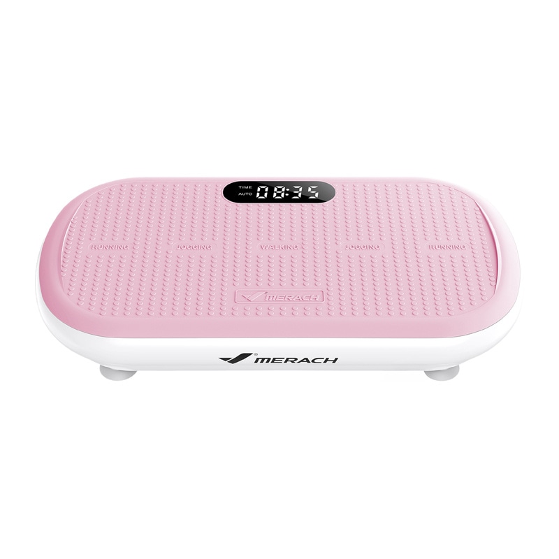 MERACH MR-2440P1-EU värinälevy Bluetooth-kaiuttimella 200 W – 3 tehotasoa, 200 kg, vaaleanpunainen