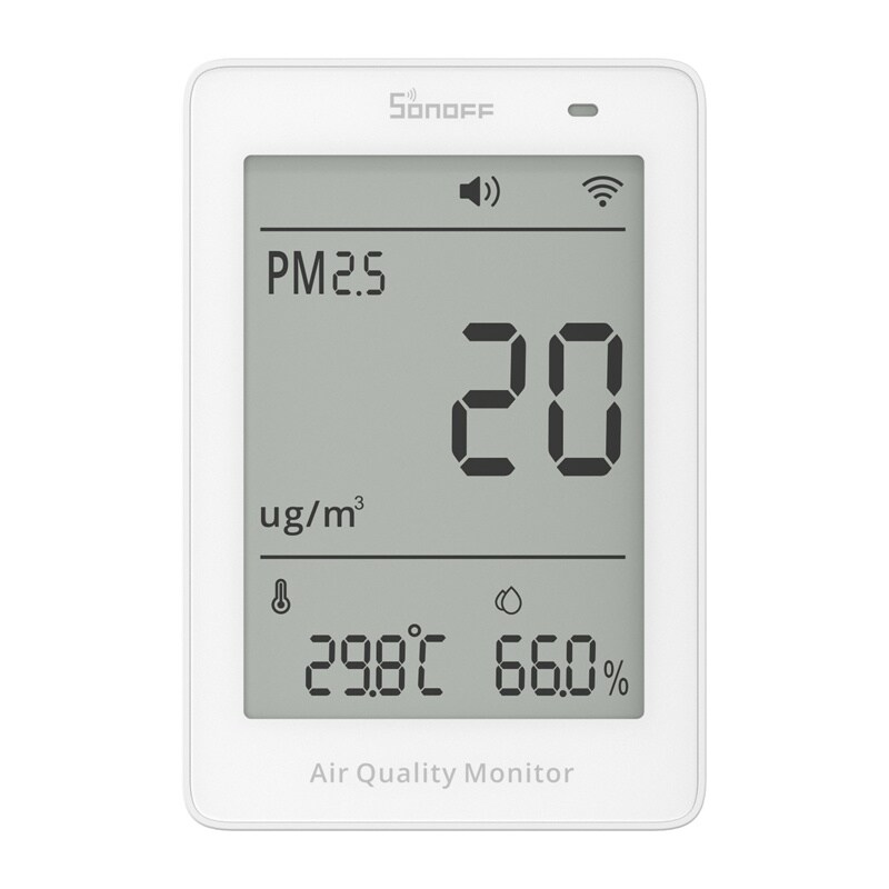 Sonoff AirGuard PM2.5 SAWF-07P WiFi LCD ilmanlaadun valvontalaite