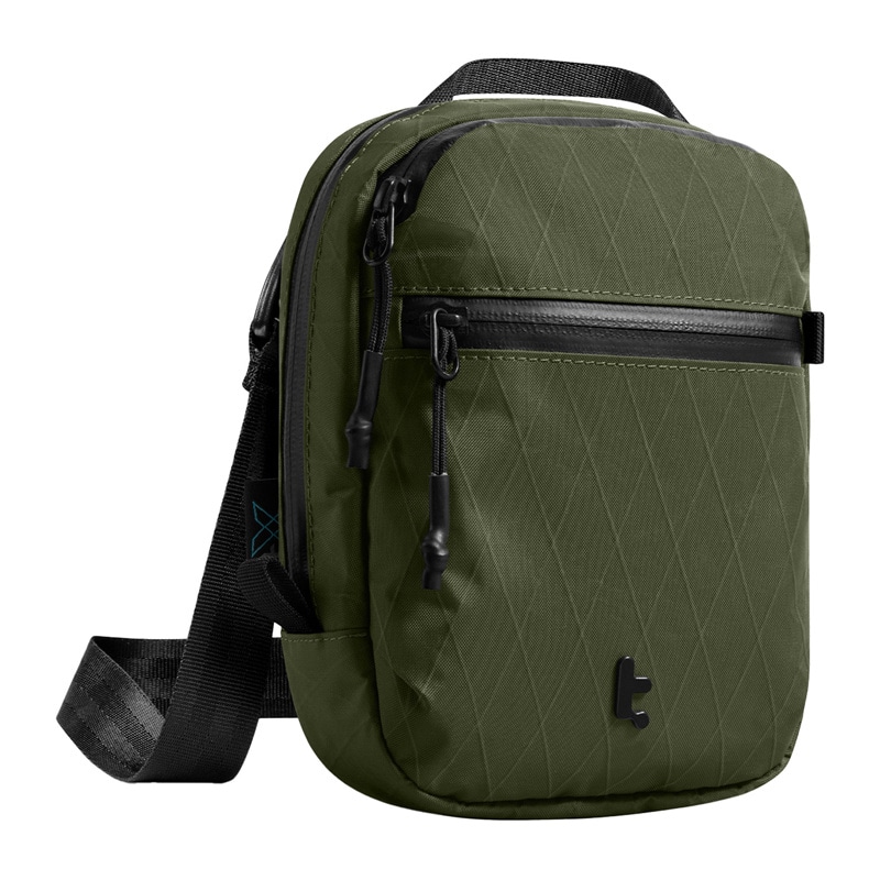 TOMTOC Aviator-T37 matkalaukku olkahihnalla X-Pac 1.3L (vihreä)