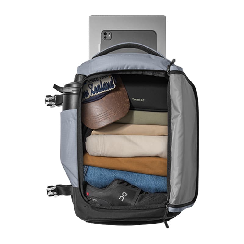 TOMTOC Navigator-T66 Liteway matkarinkka 28L (vaaleanharmaa)
