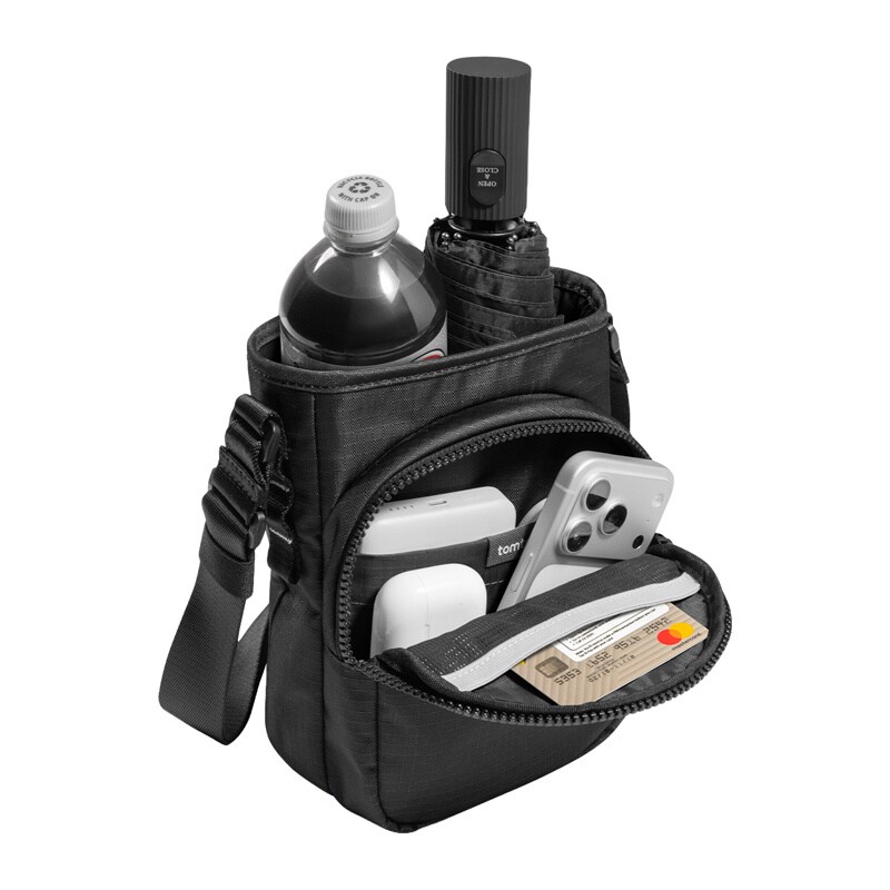 TOMTOC GameOn-G50 Switch 2 JoyCarry Sling-laukku (musta)