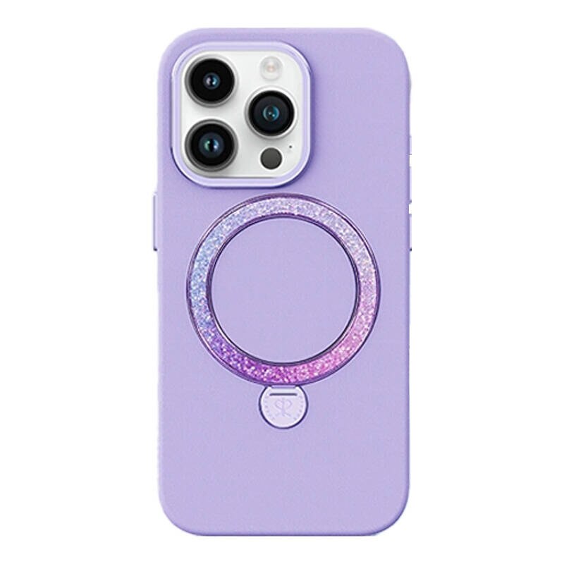 Joyroom PN-15L4 Kotelo Tanssiva ympyrä iPhone 15 Pro Maxille (violetti)