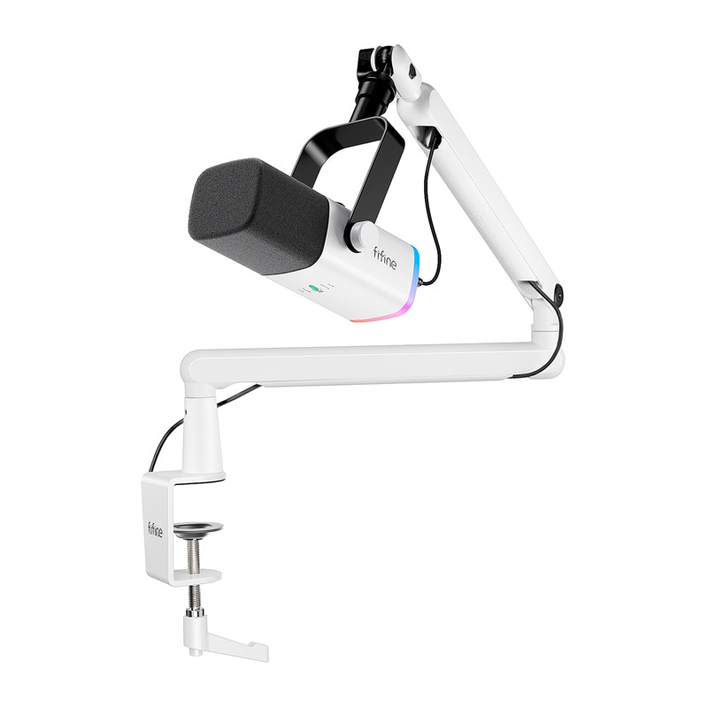 Fifine TAM8W dynaaminen mikrofoni (valkoinen)