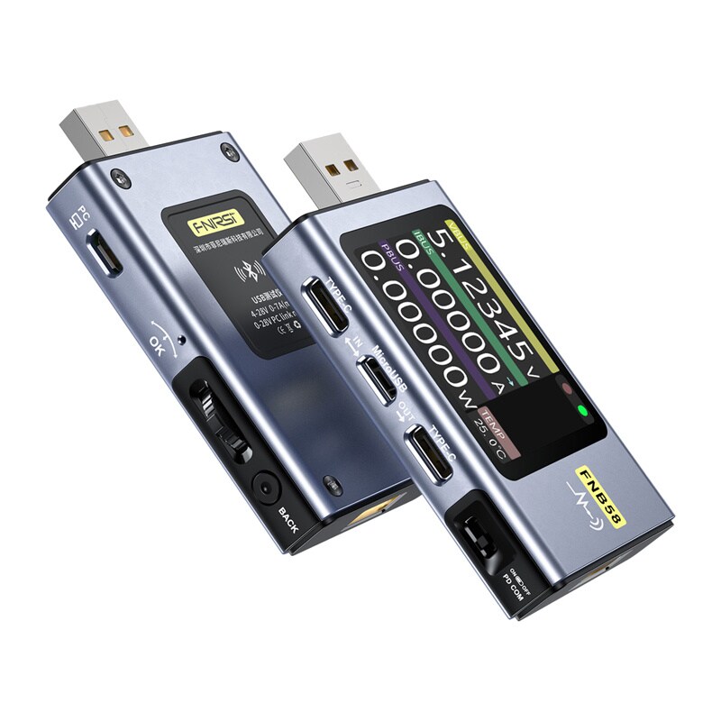 FNIRSI FNB58 BT USB-porttitesterin Bluetooth-portti