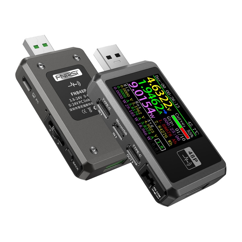 FNIRSI FNB48P USB-portin testaaja musta