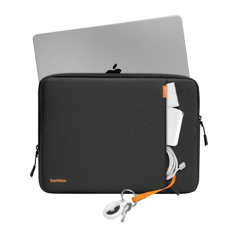 TOMTOC Defender-A13 13" MacBook-kotelo (musta)