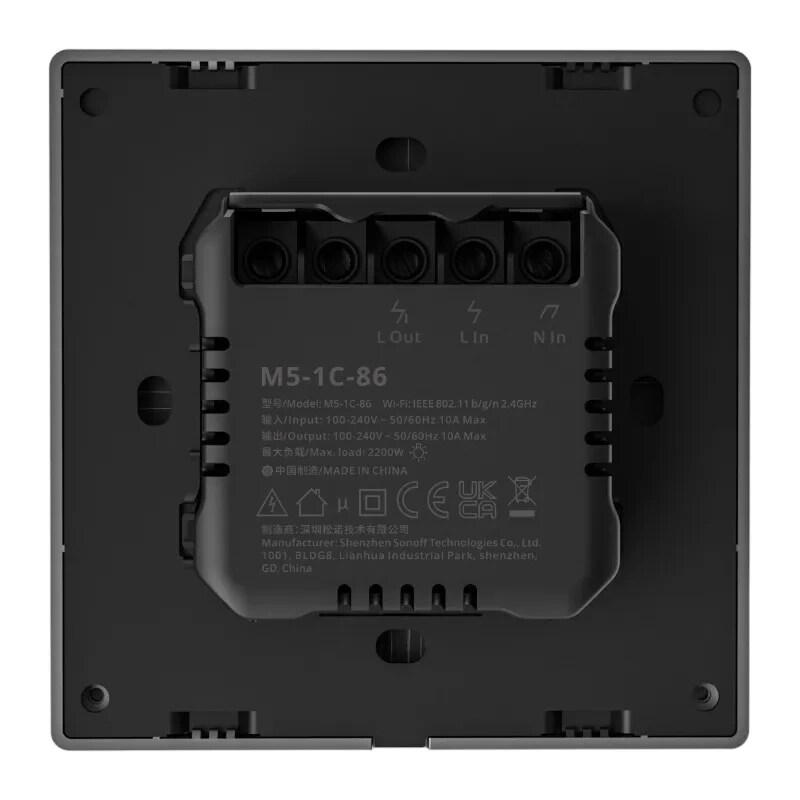 Smart Scene Wall Switch WiFi Sonoff M5 1C (1-kanavainen)