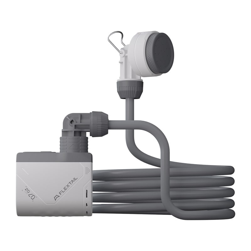 Flextail Tiny Shower -kannettava suihku pumpulla (valkoinen)