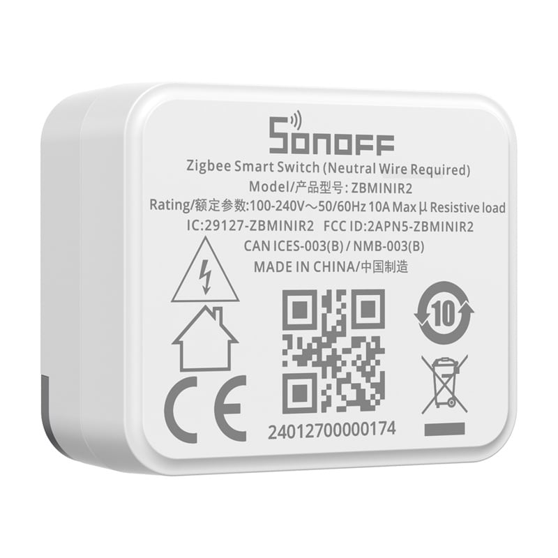 Älykäs ZigBee-minikytkin Sonoff ZBMINIR2