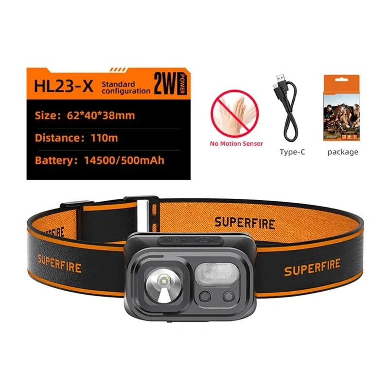 Superfire HL23-X -otsalamppu