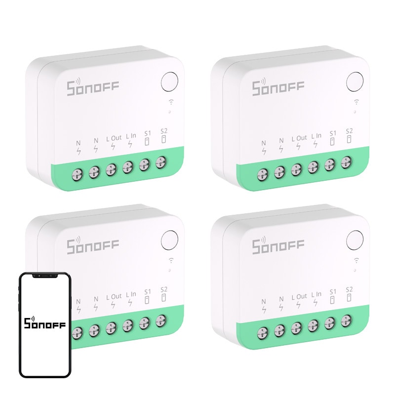 Sonoff MINIR4M (Extreme) Matter Switch, 4 kpl:n pakkaus