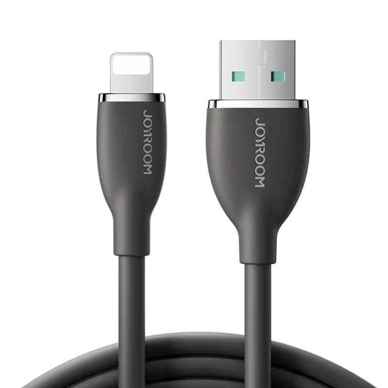Värikäs 3A USB–Lightning-kaapeli SA29-AL3 / 3A / 1,2 m (musta)