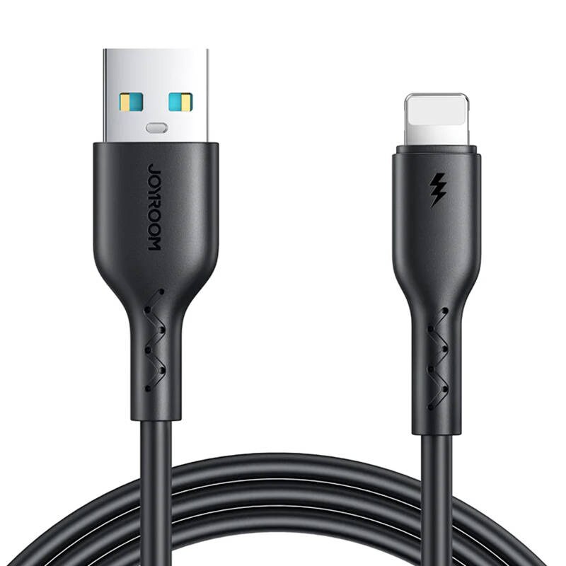 Joyroom SA26-AL3 USB–Lightning-pikalatauskaapeli / 3 A / 1 m (musta)