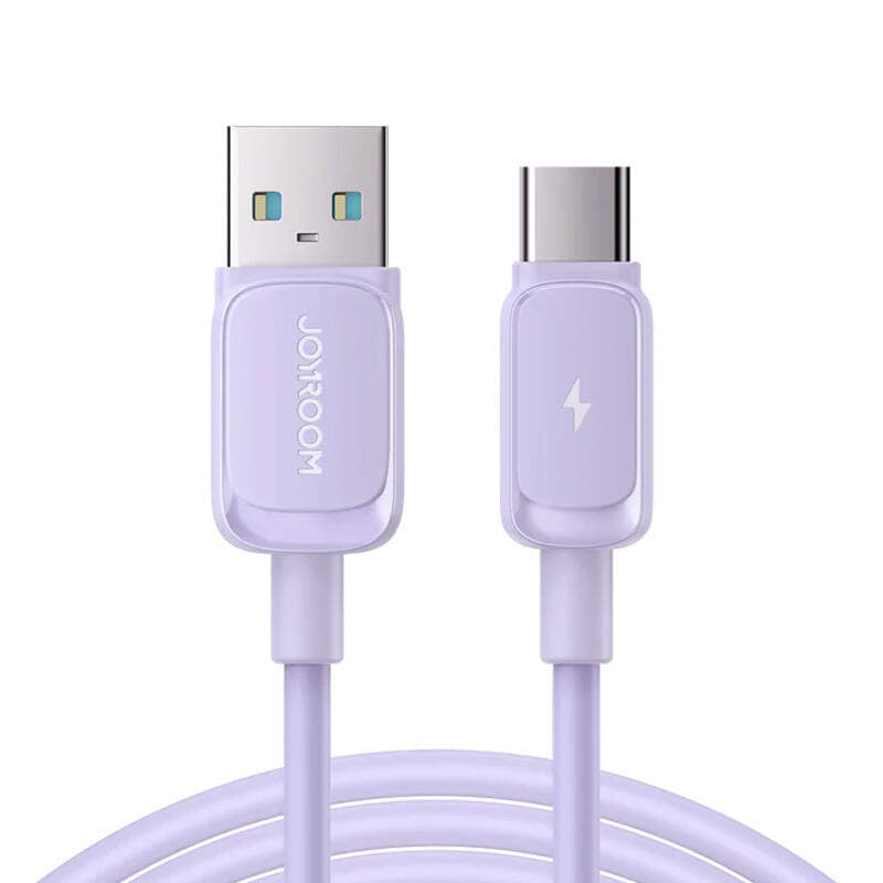Kaapeli S-AC027A14 USB–USB-C / 3 A / 1,2 m (violetti)