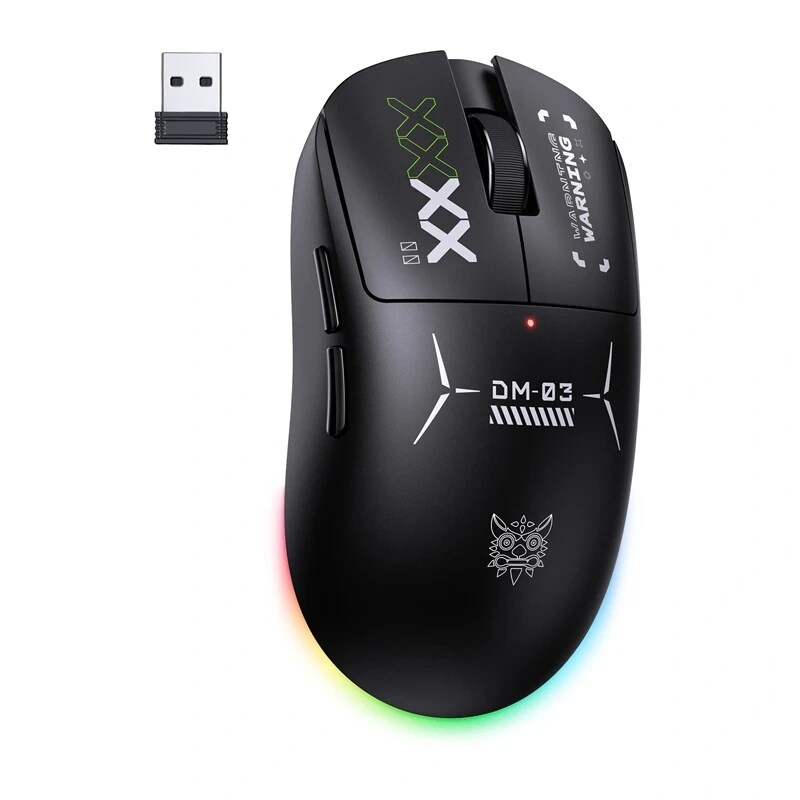 ONIKUMA DM03 RGB -pelikäyttöinen hiiri (musta)