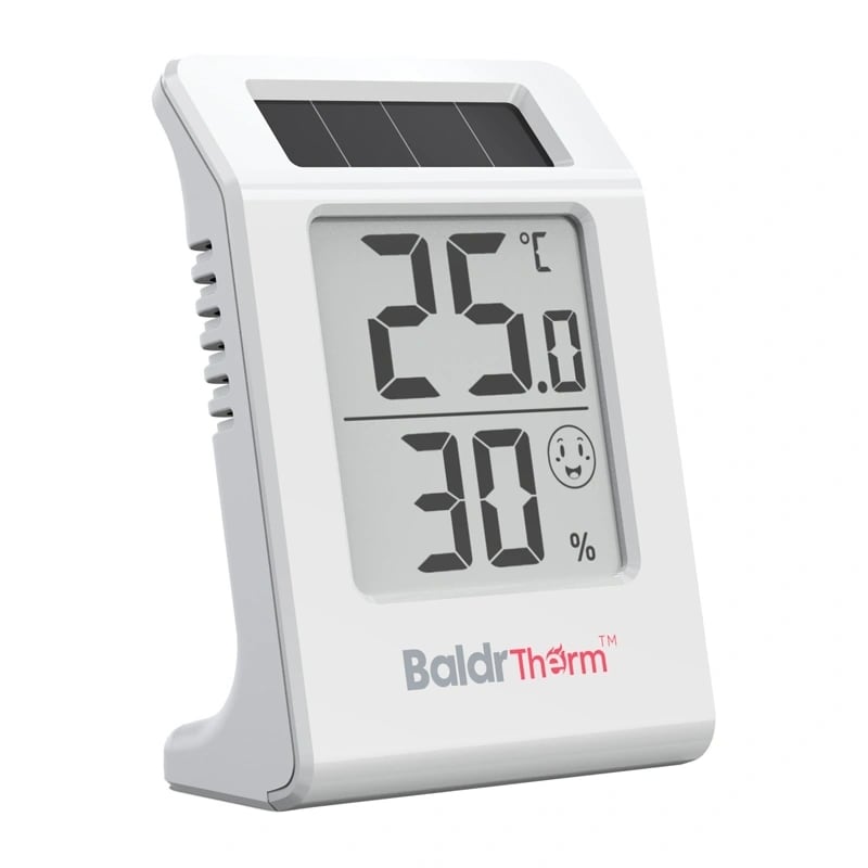 BALDRTHERM E0587TH Aurinkokäyttöinen lämpötila- ja kosteusmittari