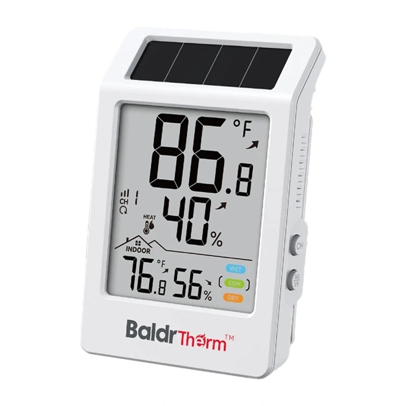 BALDRTHERM B0707 aurinkokäyttöinen lämpö- ja kosteusmittari