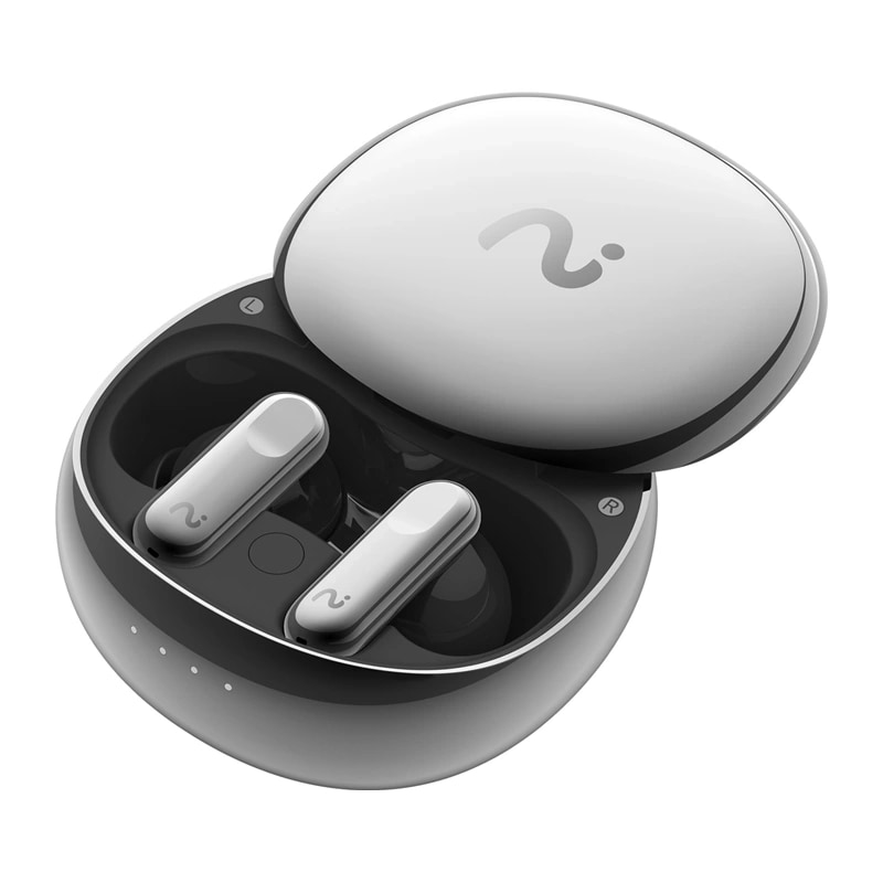 VIAIM Nano+ AI -korvakuulokkeet äänitallennustoiminnolla (hopea)