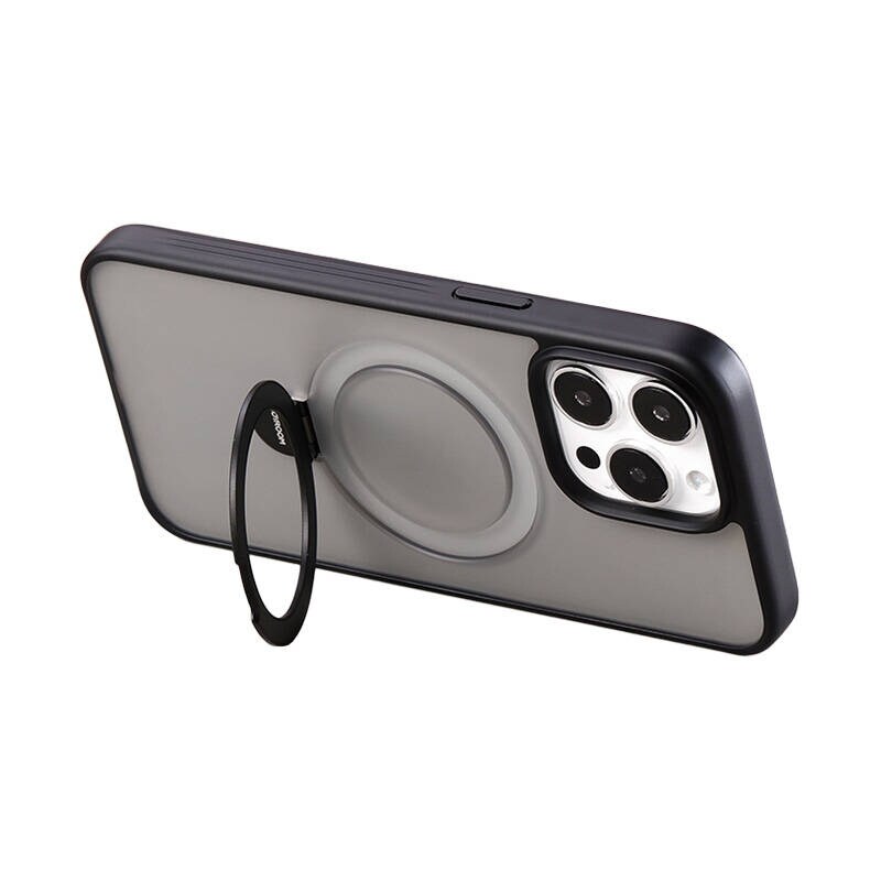 Joyroom JR-BP004 -magneettinen suojakotelo ja pidike iPhone 15 Pro:lle (musta)