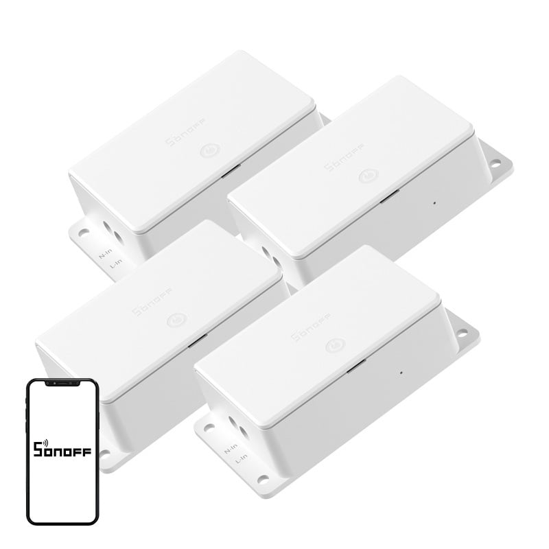 Sonoff Basic R5 Gen5 Wi-Fi Matter 10 A -kytkin, 4 kpl:n pakkaus