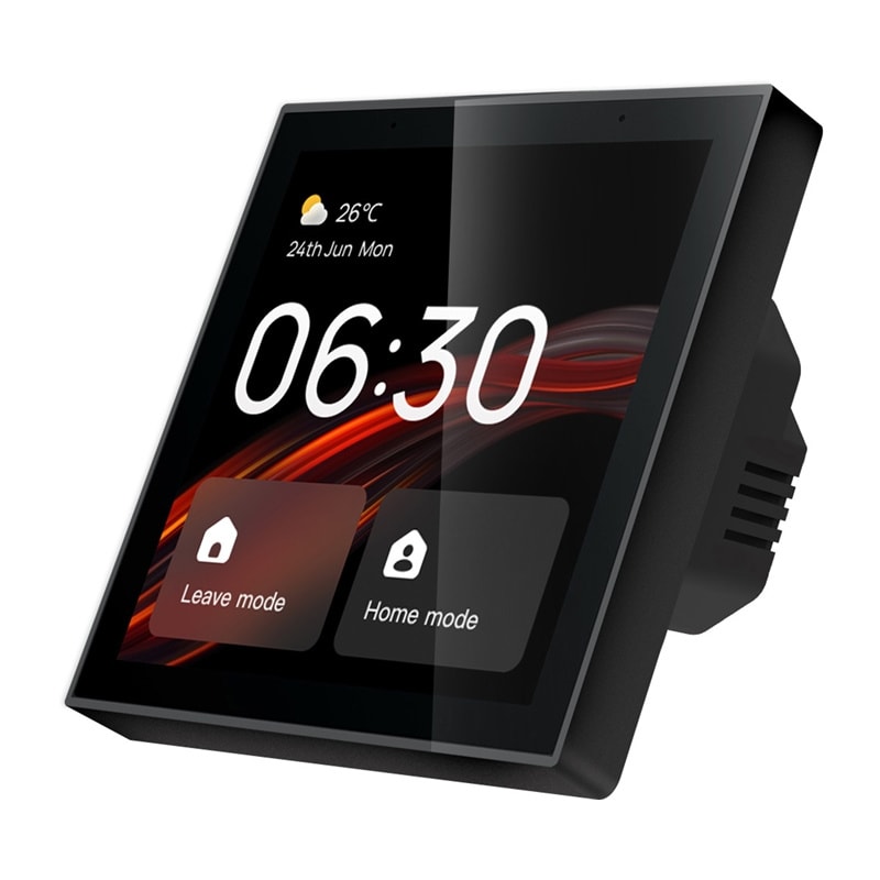 MOES CCP-TY-LN Wi-Fi/ZigBee-ohjauspaneeli, jossa on 4 tuuman LCD-näyttö