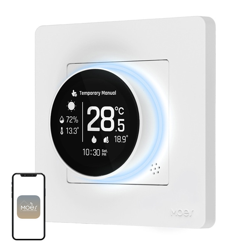 MOES ZHT-SR-GB ZigBee-termostaatti sähkölämmitykseen