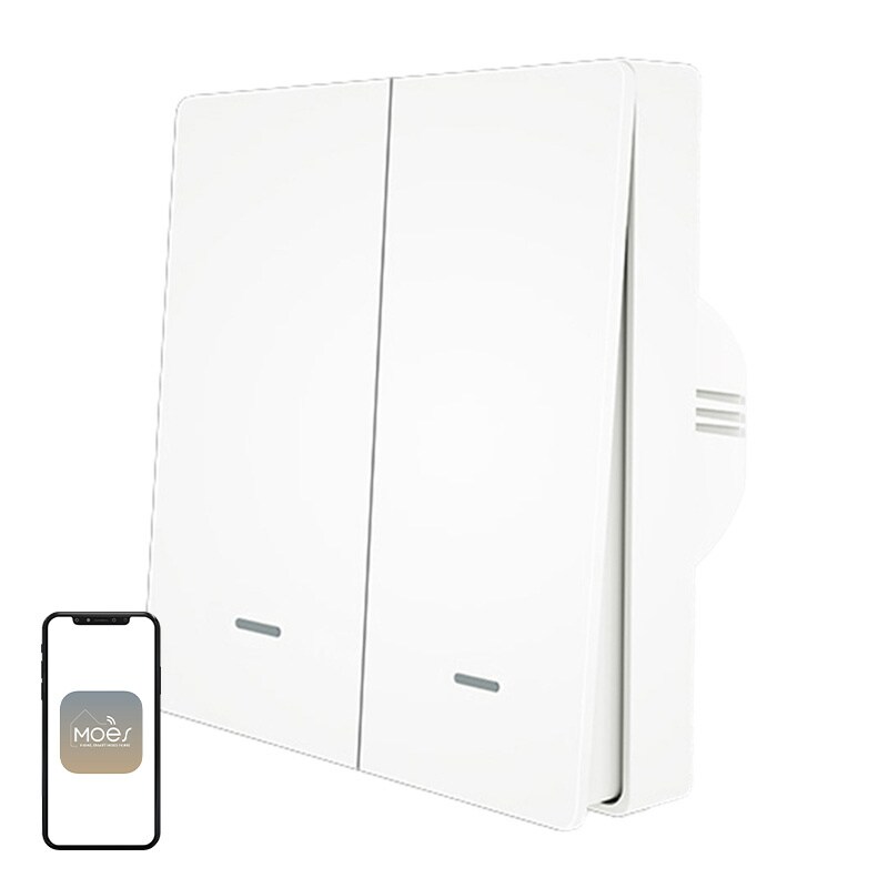 MOES ZS-B-EU2 ZigBee 2-kanavainen valokytkin