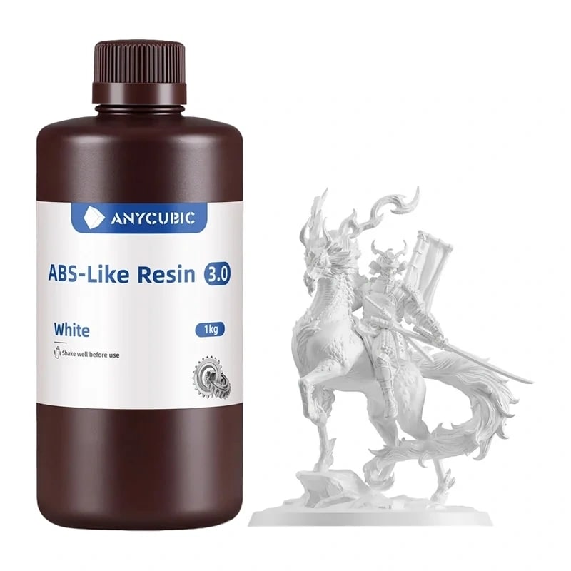 ANYCUBIC ABS-tyyppinen hartsi 3.0 (valkoinen)