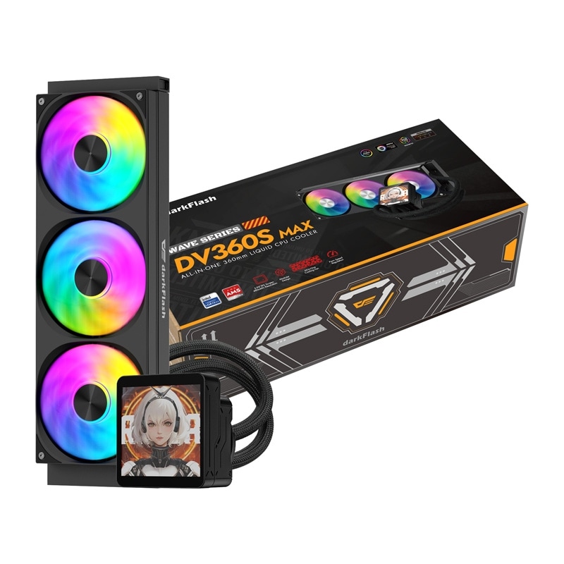 DarkFlash DV360S MAX -prosessorijäähdytin (musta)