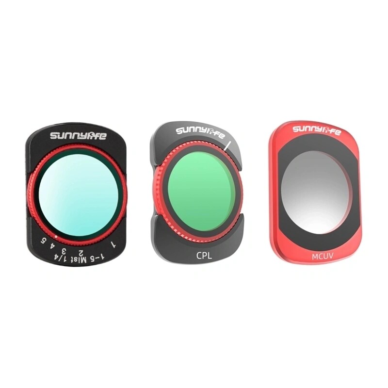 Sunnylife-suodatinsarja Osmo Pocket 4:lle ja Pocket 3:lle: VND2-32, CPL, MCUV, Black Mist 1/4