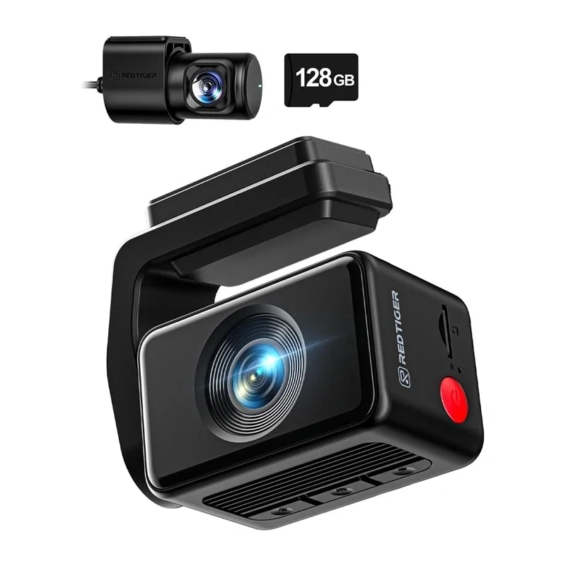REDTIGER F4 Pro WiFi 4K + 1080p 128 GB ajotallennin